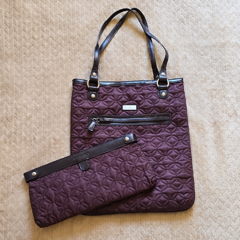 Vera Bradley Purple Quilted Tote